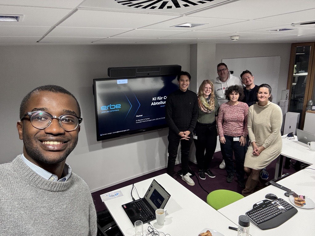 KI-Workshop bei der Erbe Group, November 2024 – Start der Workshopreihe
